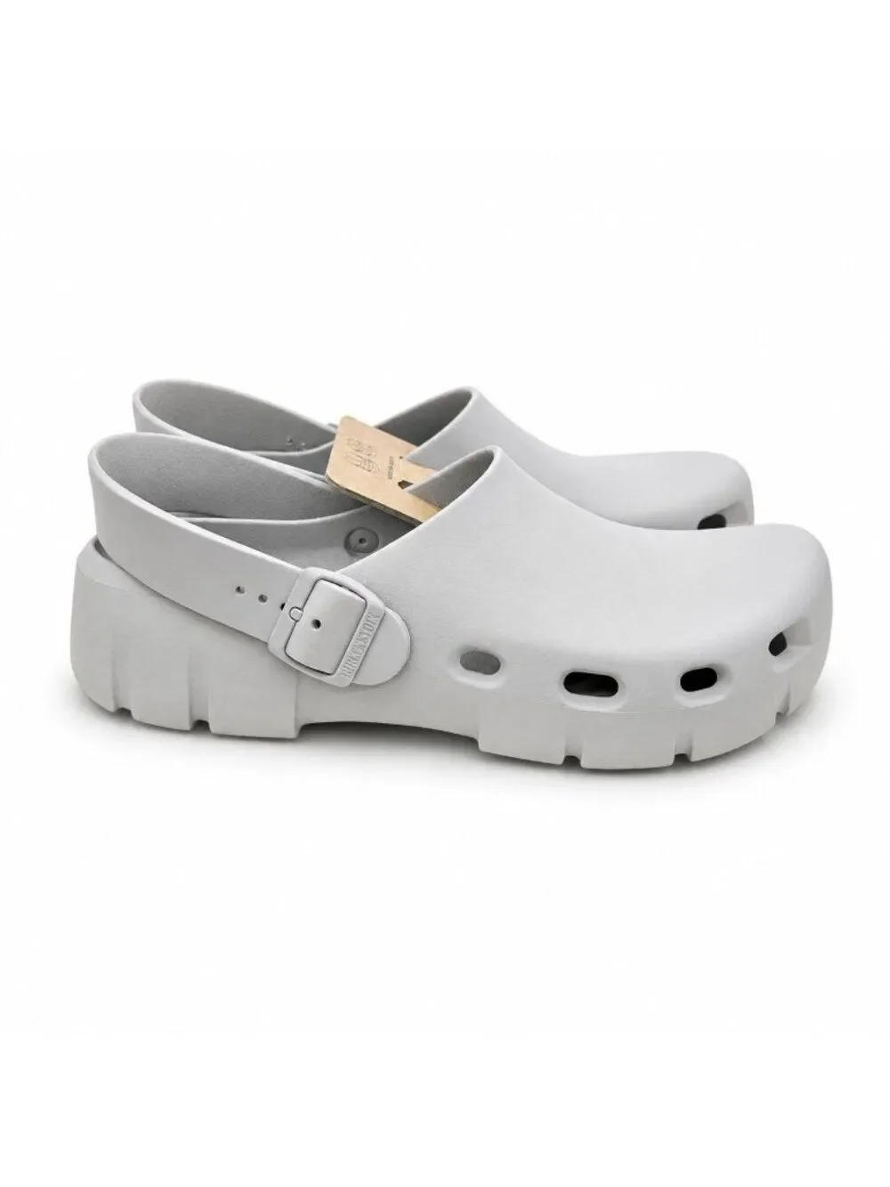 Birkenstock Birki Flow EVA Clogs Mens EU 44 US 11 Gray Sport Recovery Slip On